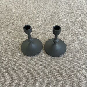 Elegant Black Candle Holders